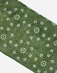 Print & Beaded Bandana - Forrest Green