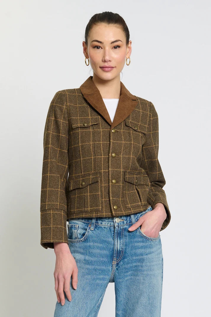 Asher Windowpane Mili Jacket