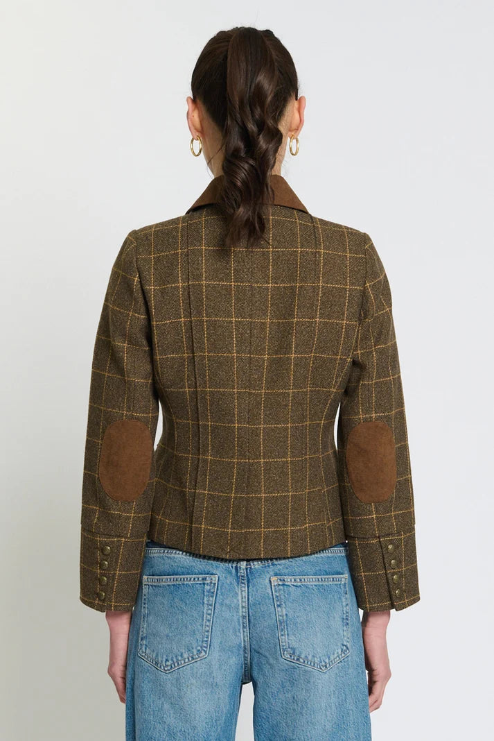 Asher Windowpane Mili Jacket