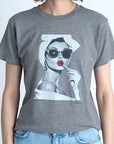 Lets Makeup Grey Tee