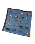Horse Scarf - Blue