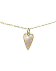 TCP Long Heart Mother Pearl Charm