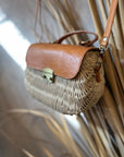 Ivory Rattan Handbag