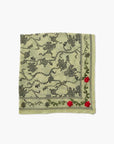 Embroidered Kantha Bandana - Fog Green