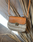 Ivory Rattan Handbag