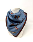 Horse Scarf - Blue