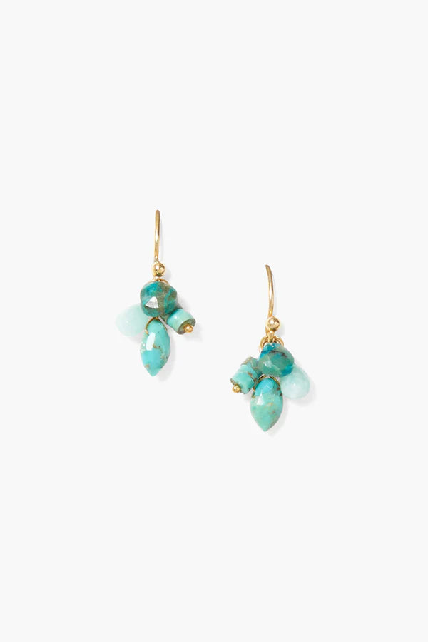 Chan Luu Stone Cluster Earring - Turquoise