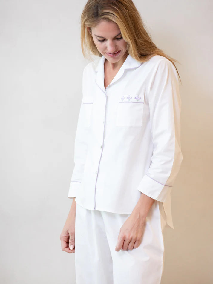 Luna Lavendar Cotton Pajamas