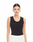 Scoop Neck Tank - Black