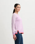 Olivia Sweater - Lilac Stripe