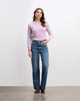 Olivia Sweater - Lilac Stripe