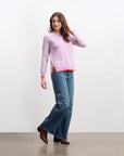 Olivia Sweater - Lilac Stripe