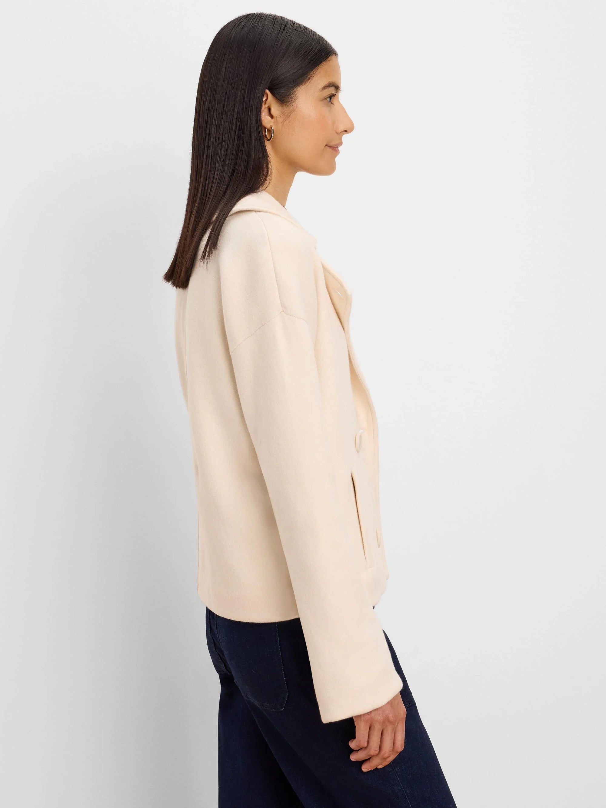Cool Nights Knit Jacket - Coconut