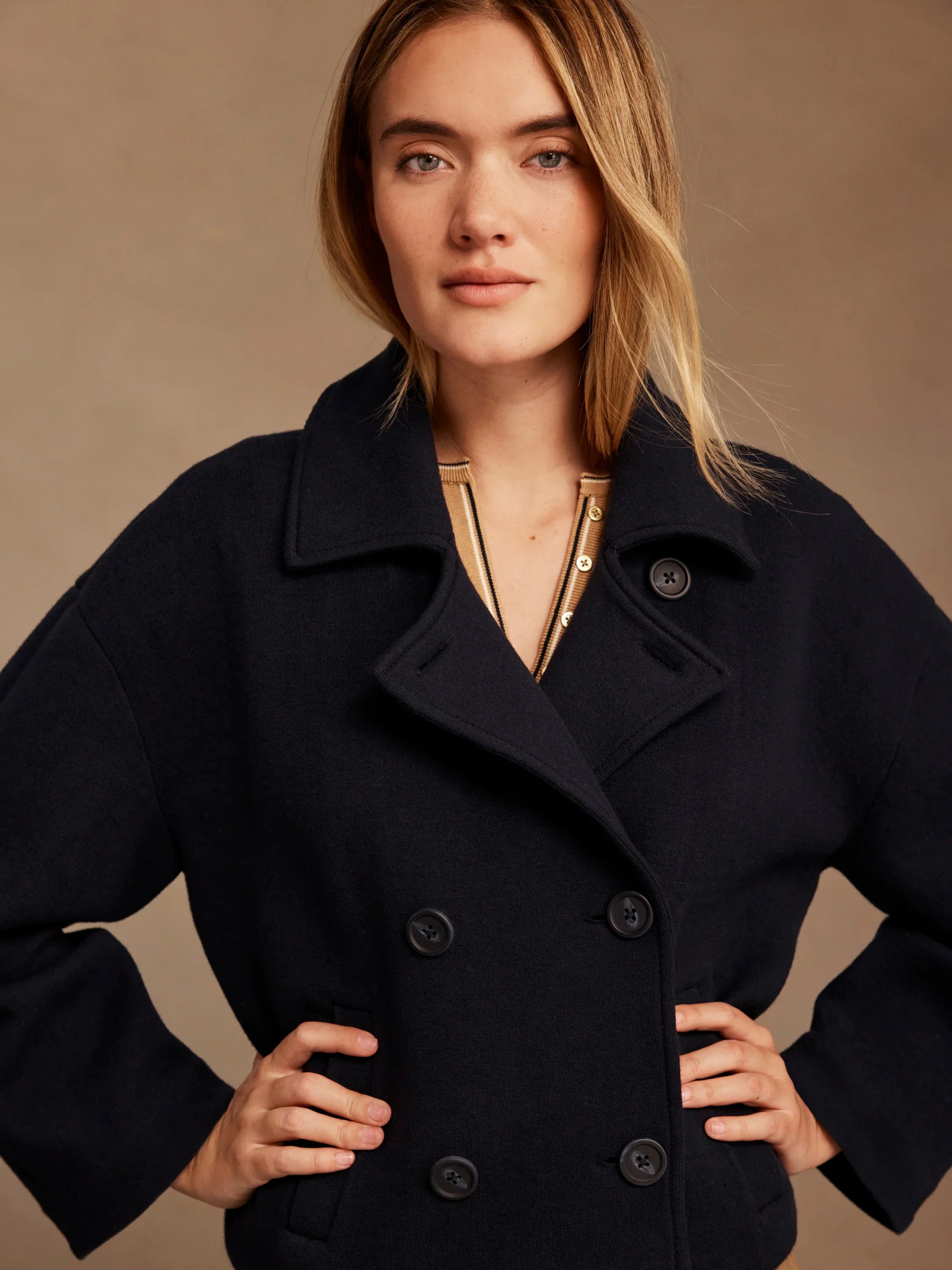 Cool Nights Knit Jacket - Dark Indigo