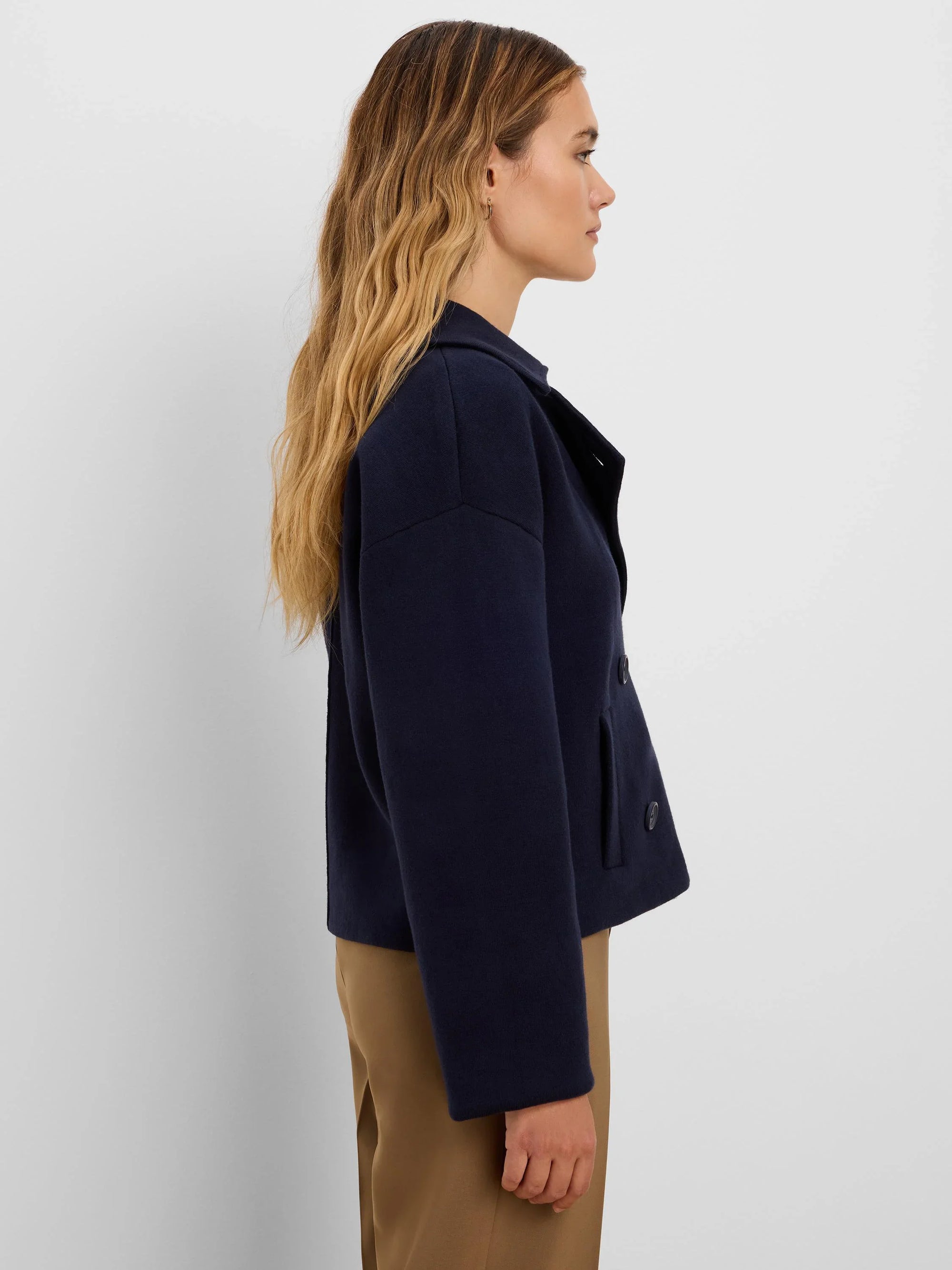 Cool Nights Knit Jacket - Dark Indigo