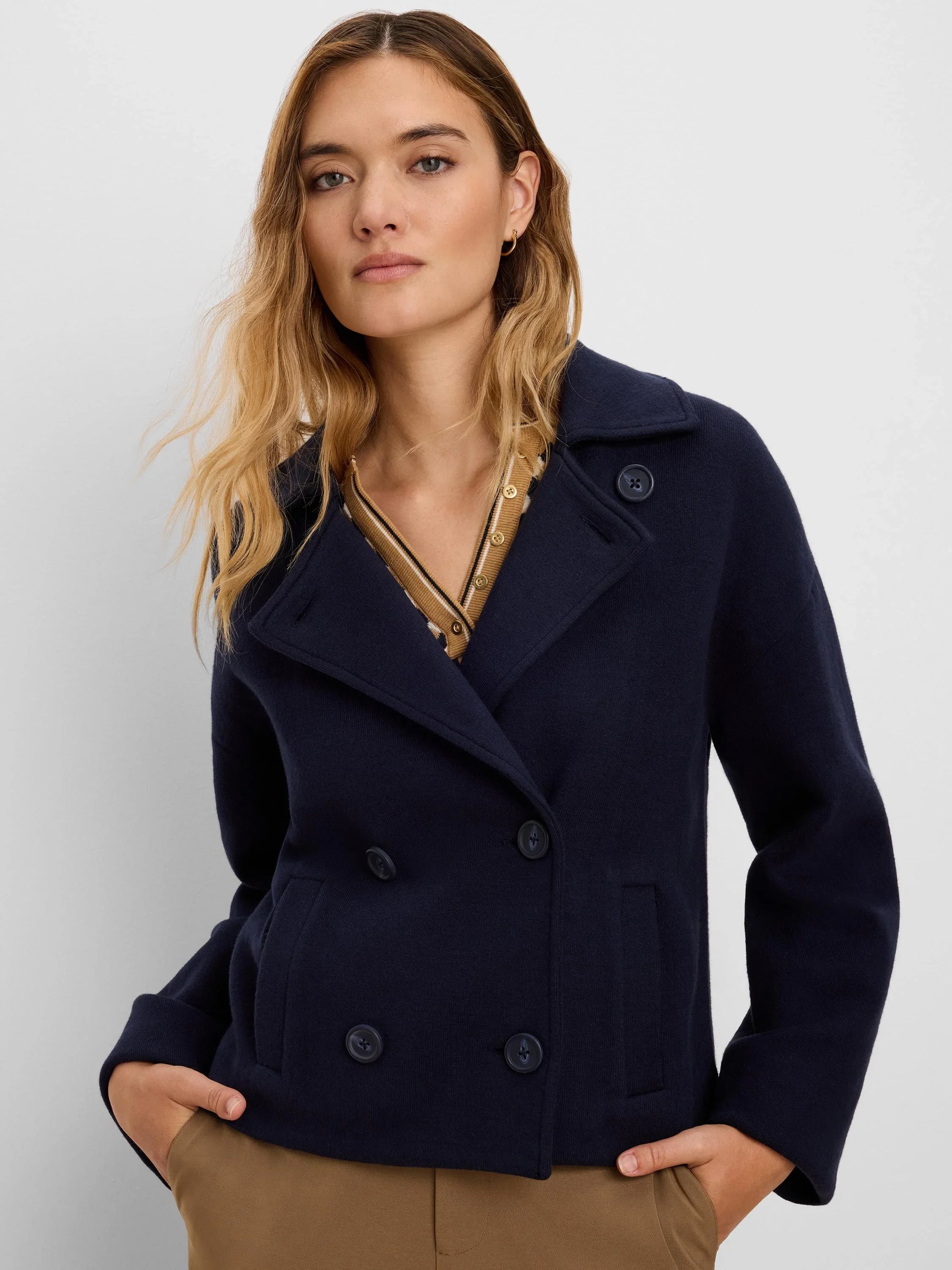 Cool Nights Knit Jacket - Dark Indigo
