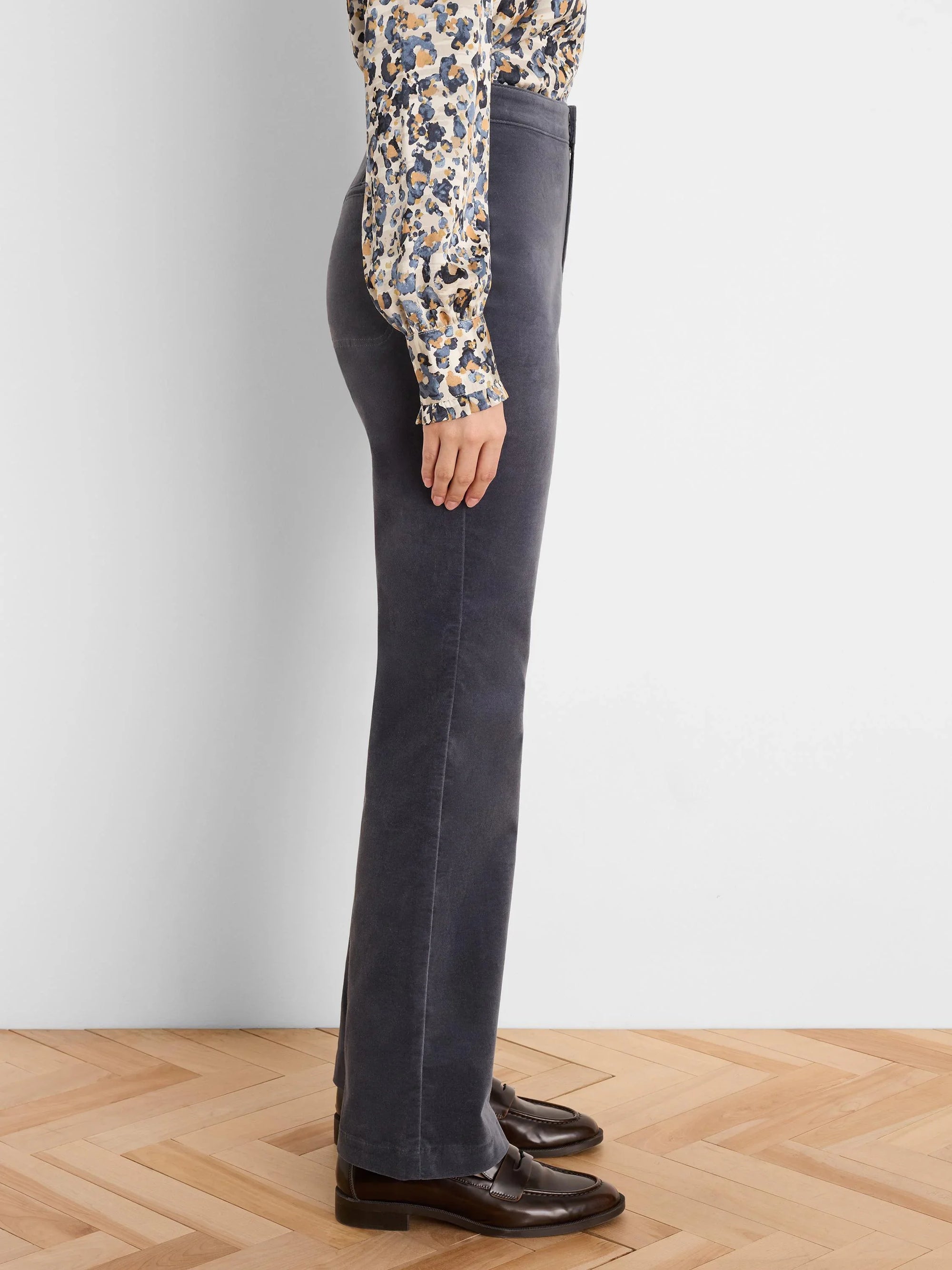 Berkeley Boot High Rise Velvet Pant