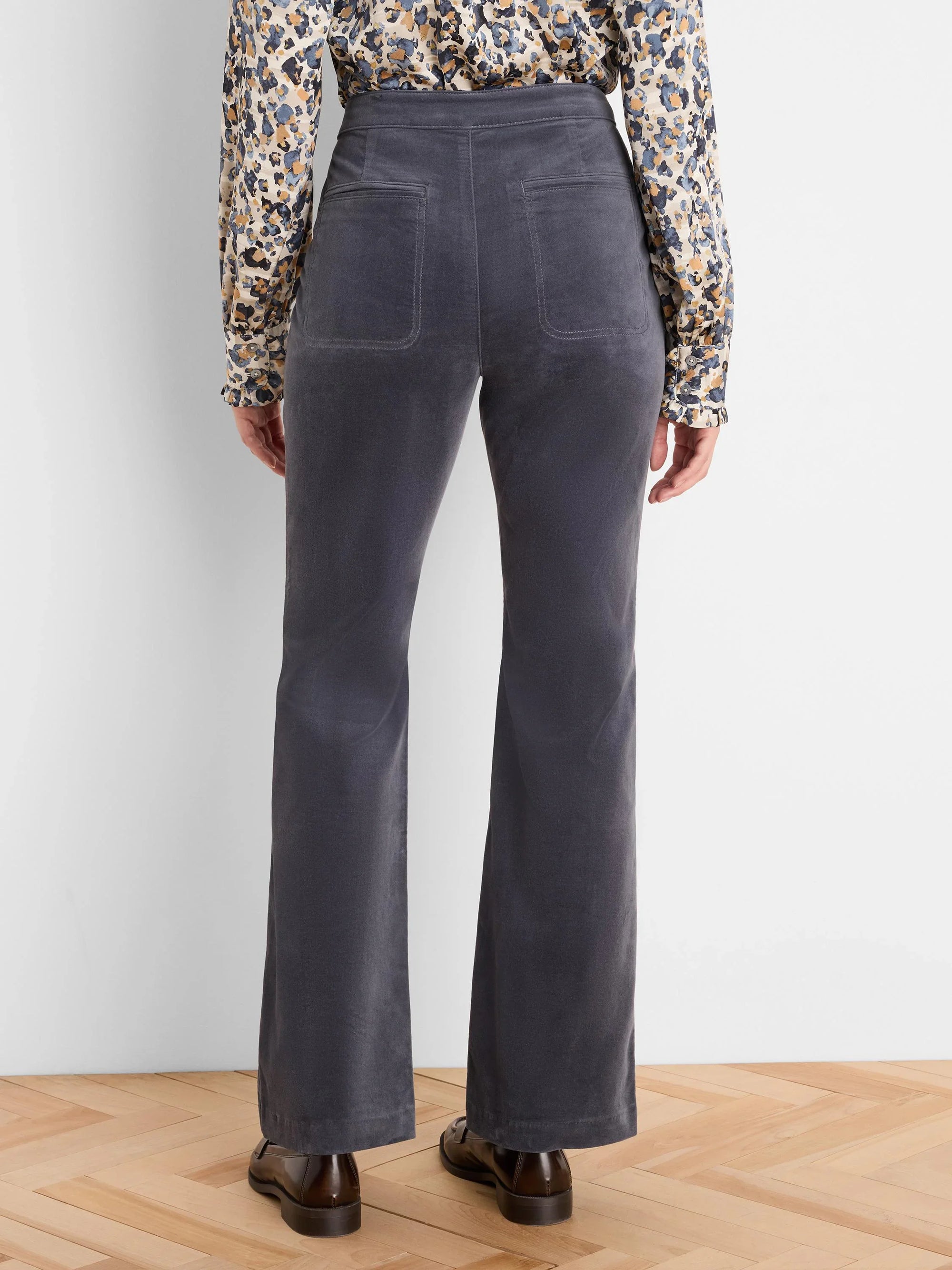 Berkeley Boot High Rise Velvet Pant