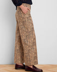 Clarendon Printed Tweed Cuff Ankle Pant