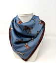 Horse Scarf - Blue
