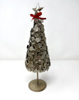 Metal Christmas Tree - Flowers & Star