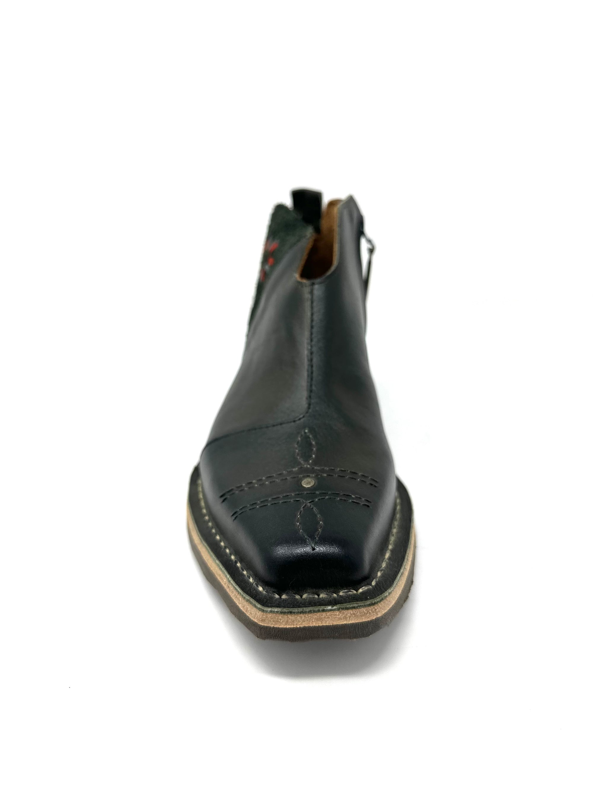 Brum Western Bootie - Dark Green Terra Cotta Savannah Brum Western Bootie - Dark Green Terra Cotta Savannah