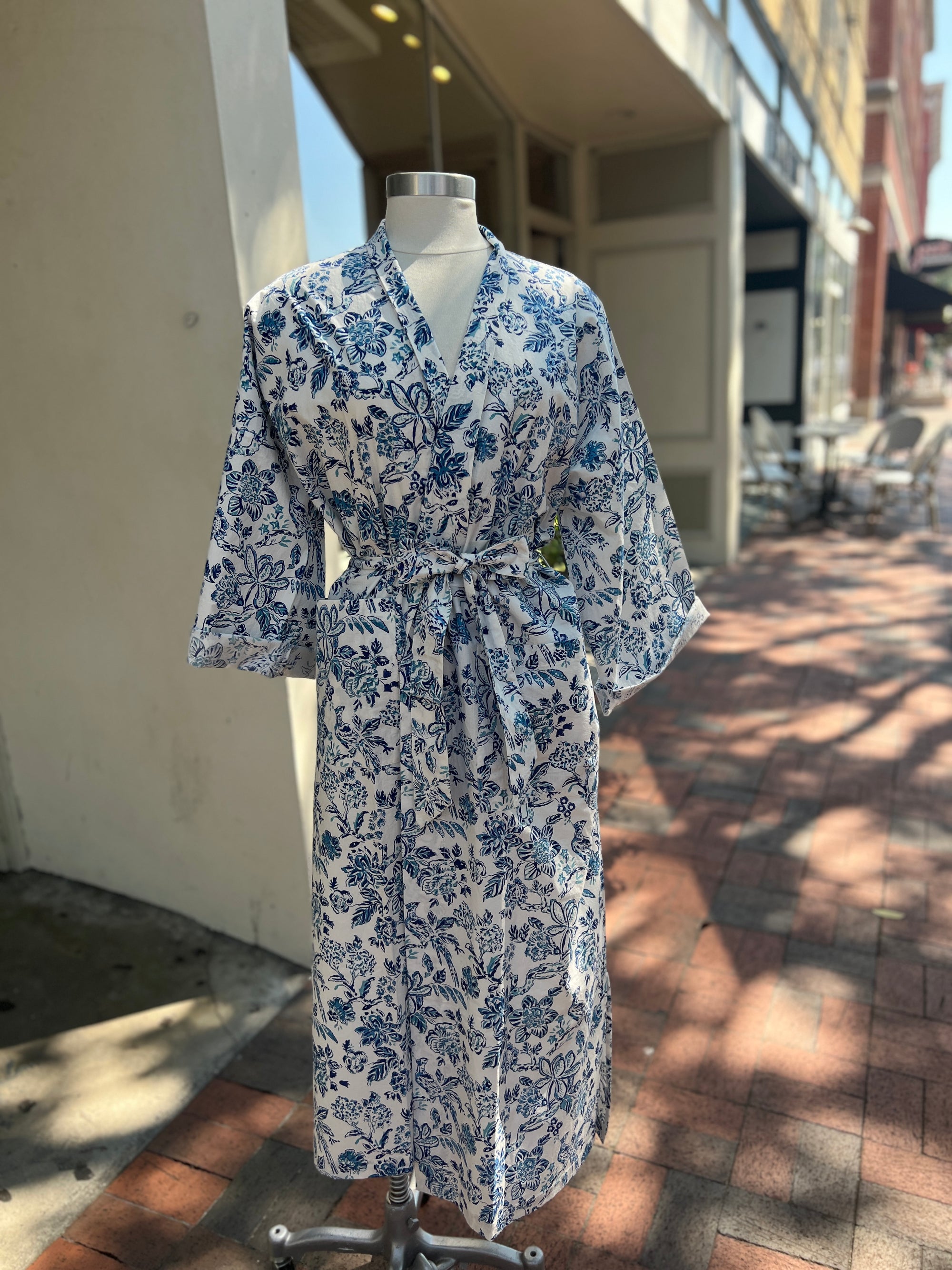 Bird of Paradise Cotton Robe