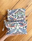 Cosmetic Bag - Victoria & Albert Red and Blue