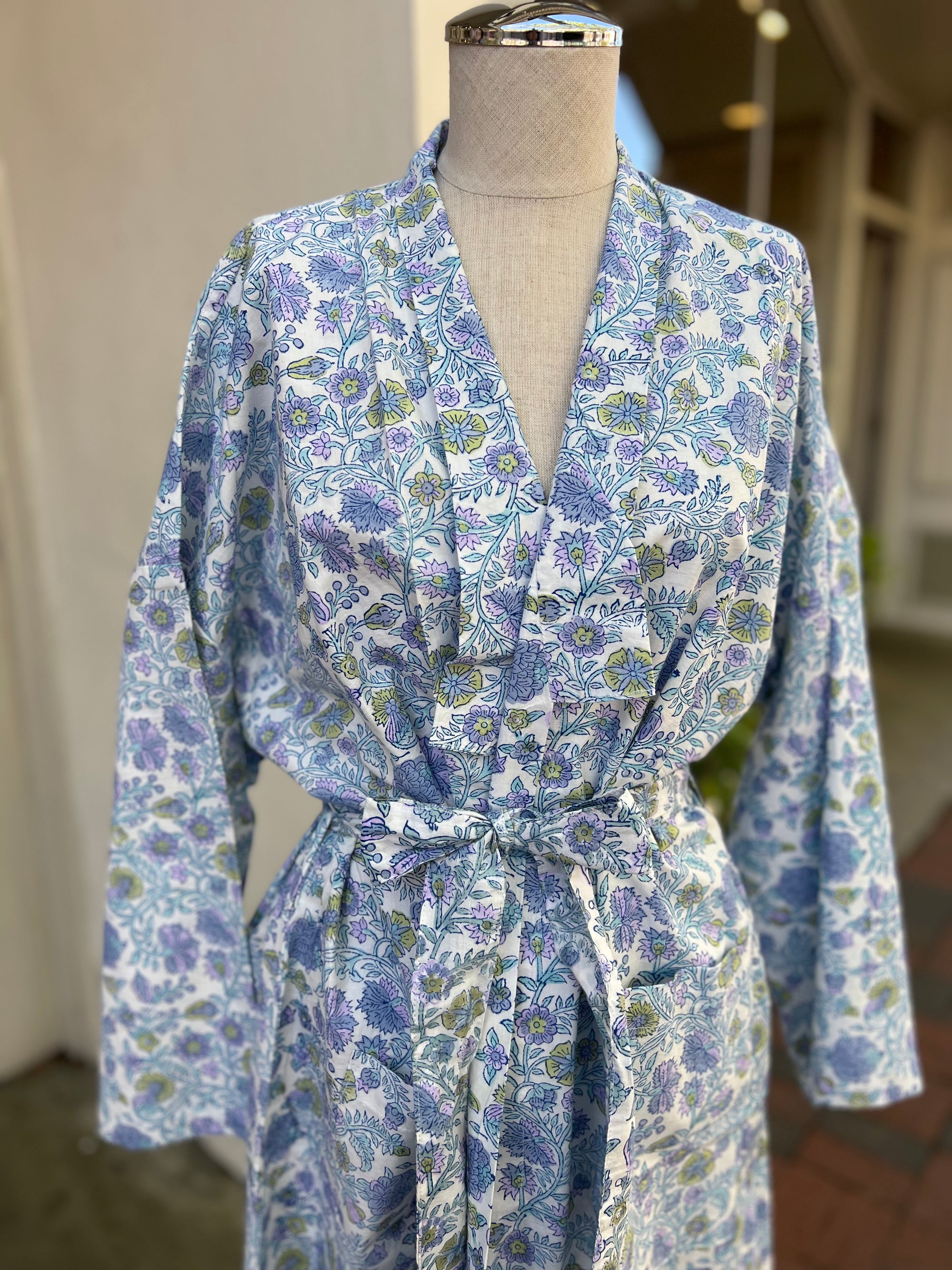 Summertime Heather Cotton Robe