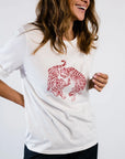 Gloria Graphic Tee - Red