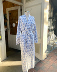 Jasmine Blue Cotton Robe