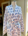 Jasmine Blue Cotton Robe