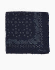 Dotted Paisley Bandana- Blue