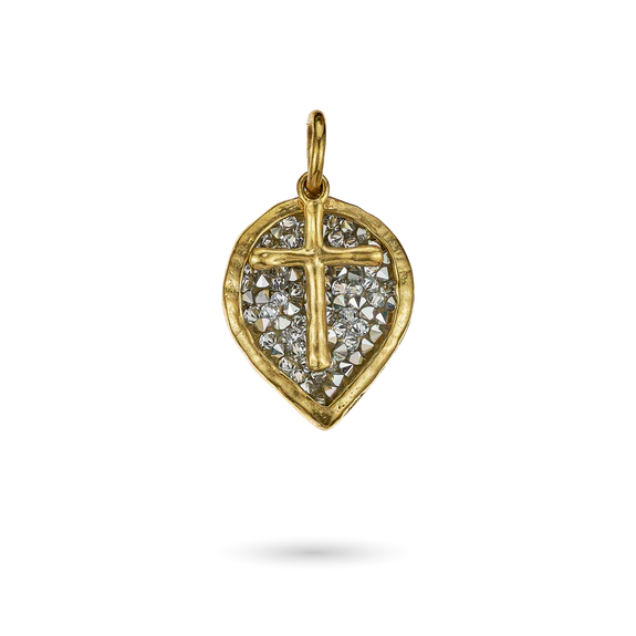 Lotus Cross Pendant