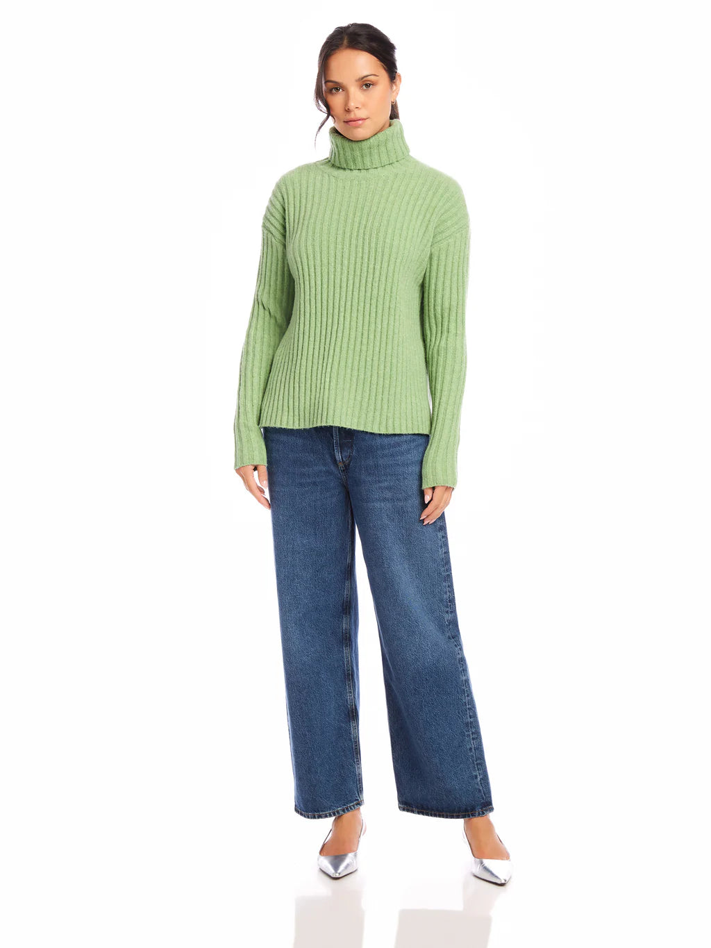 Claudia Turtleneck Sweater - Sage