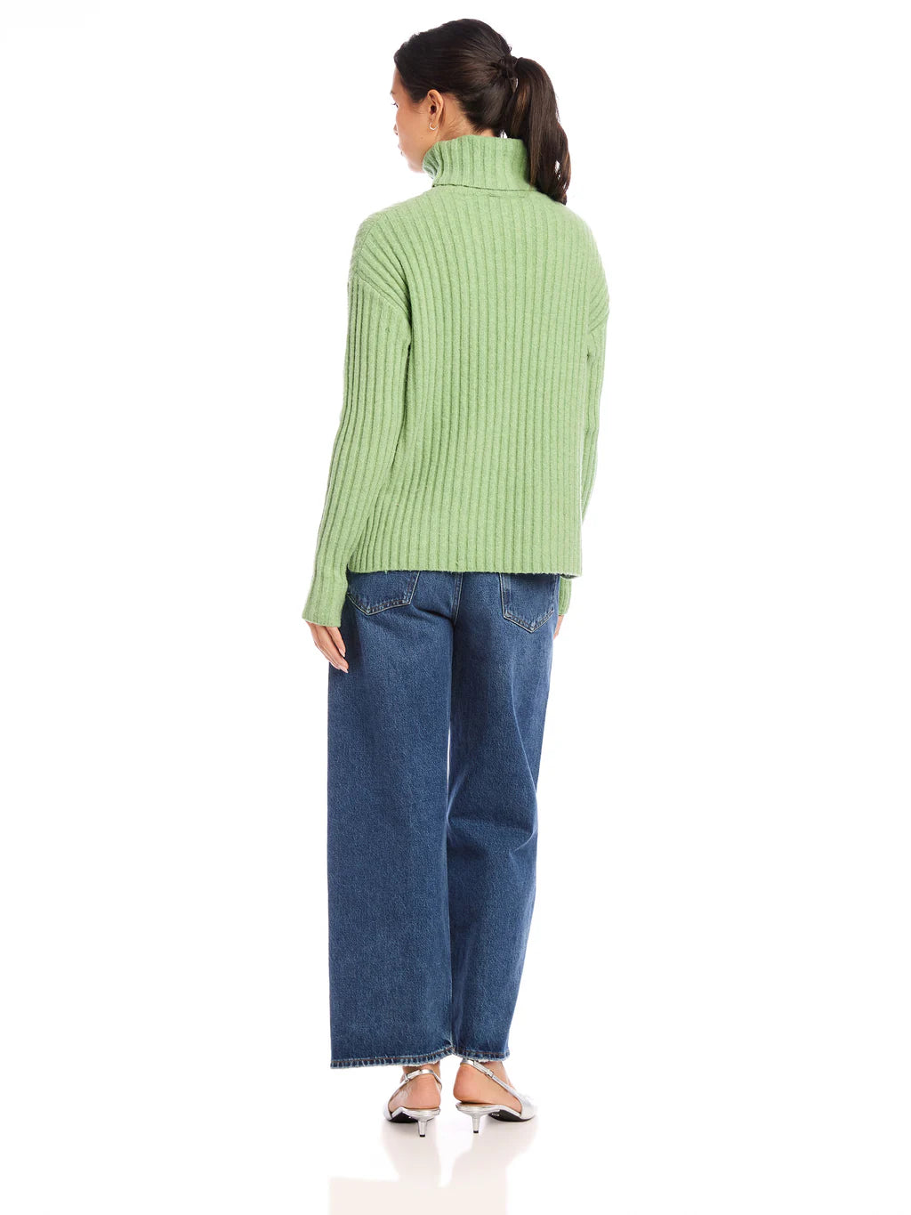 Claudia Turtleneck Sweater - Sage