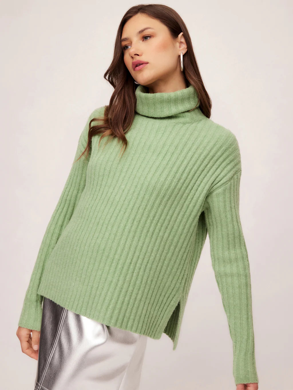 Claudia Turtleneck Sweater - Sage