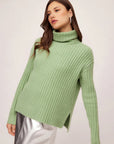 Claudia Turtleneck Sweater - Sage