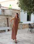 Tulum Patio Dress - Tobacco