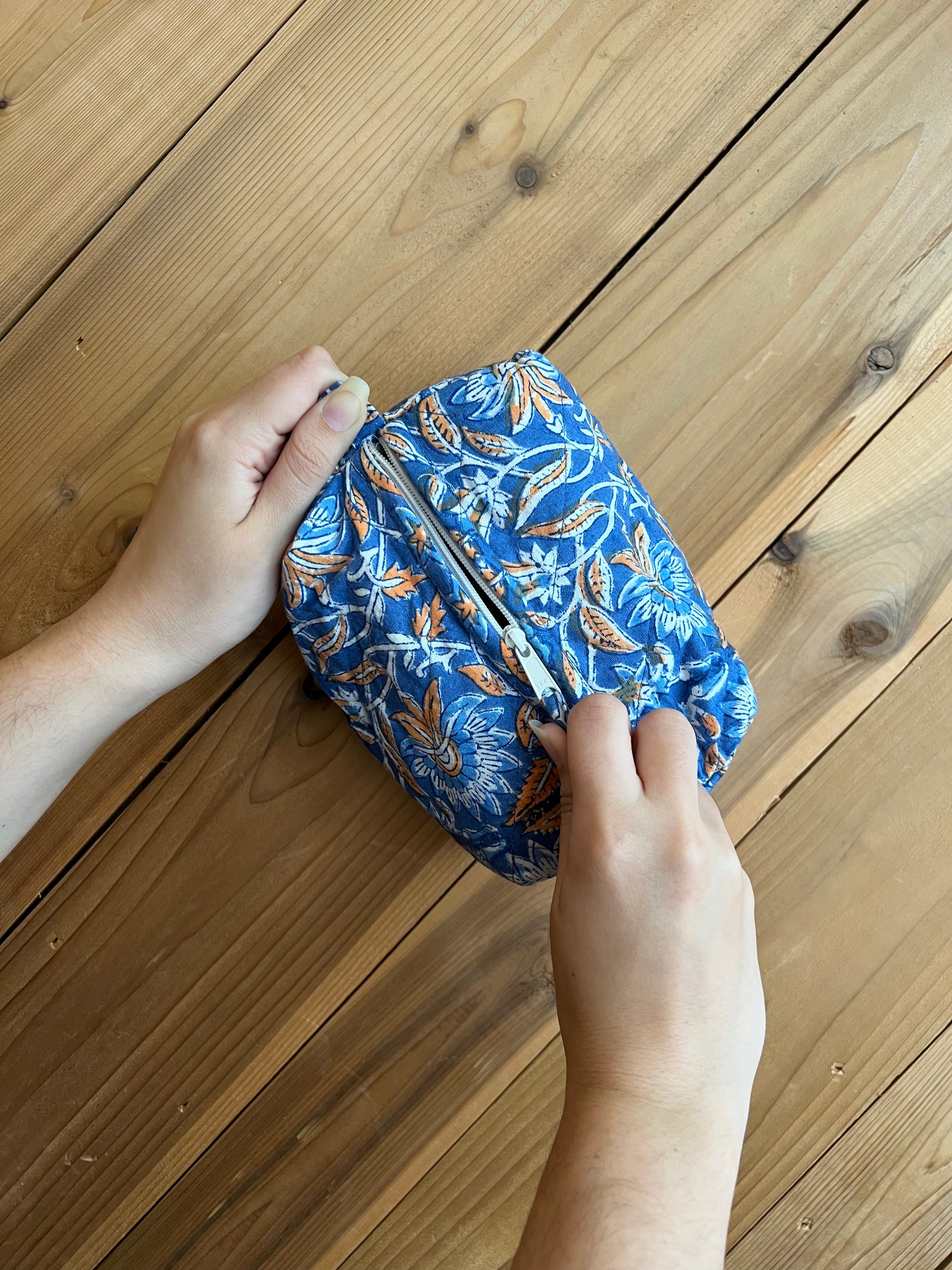 Cosmetic Bag-Sarah Blue