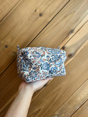 Cosmetic Bag-Blue Starflower