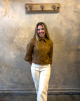 Vegan Puff Sleeve Jacket - Camel