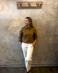 Vegan Puff Sleeve Jacket - Camel