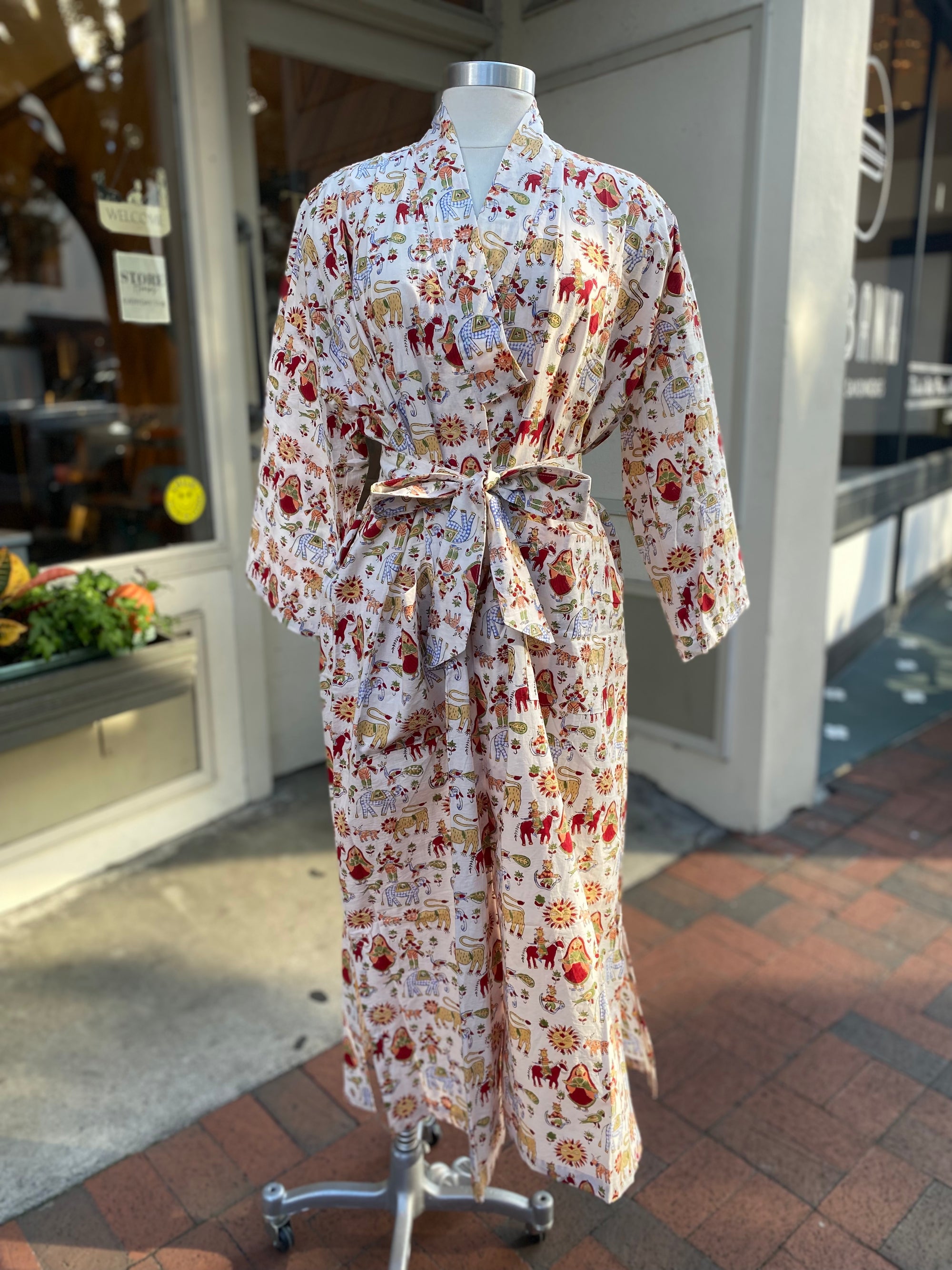 Carnival Cotton Robe – Terra Cotta Savannah