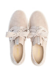 Beige Sneaker Satin lace