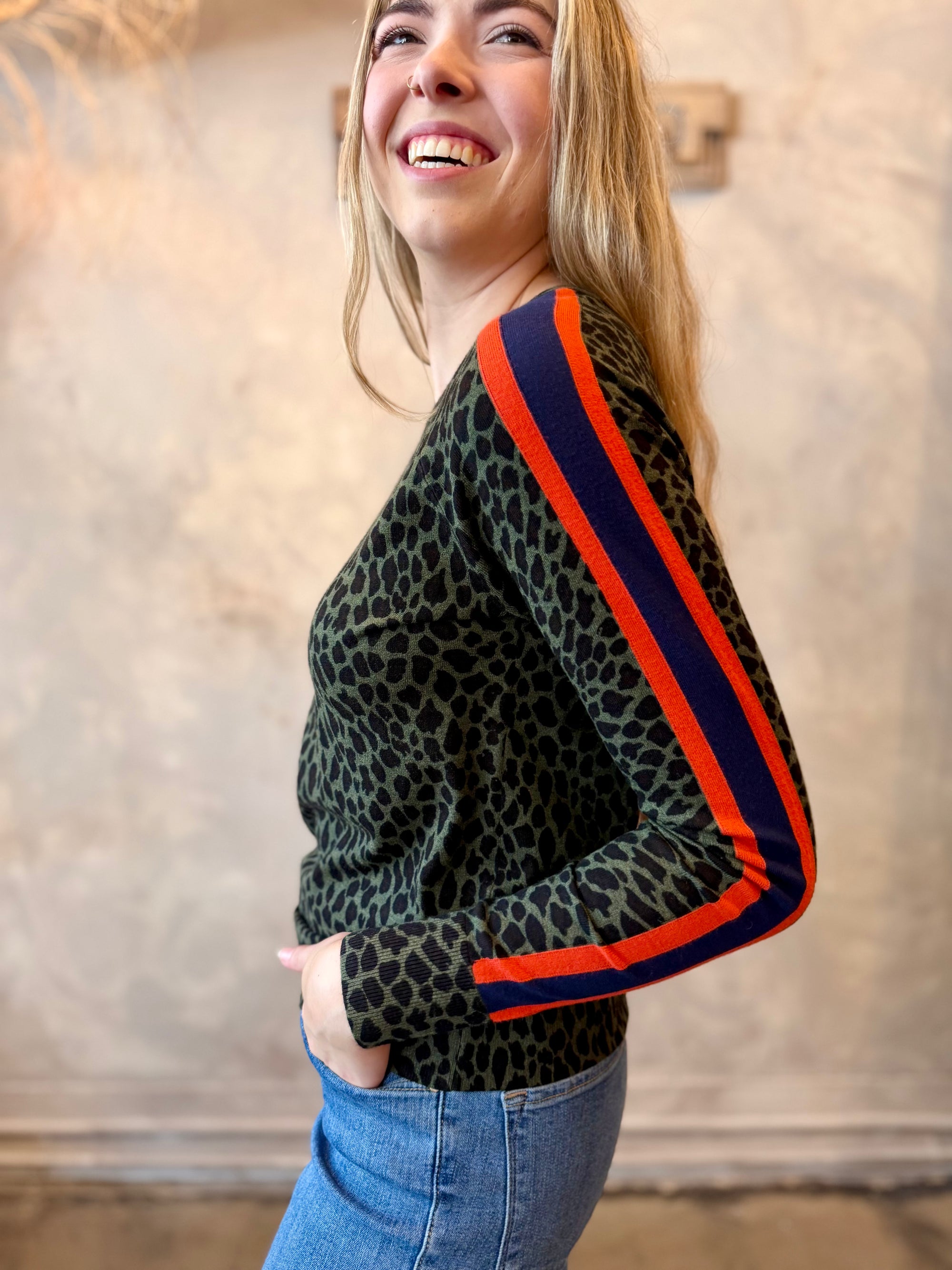 Cheetah Stripe Sweater