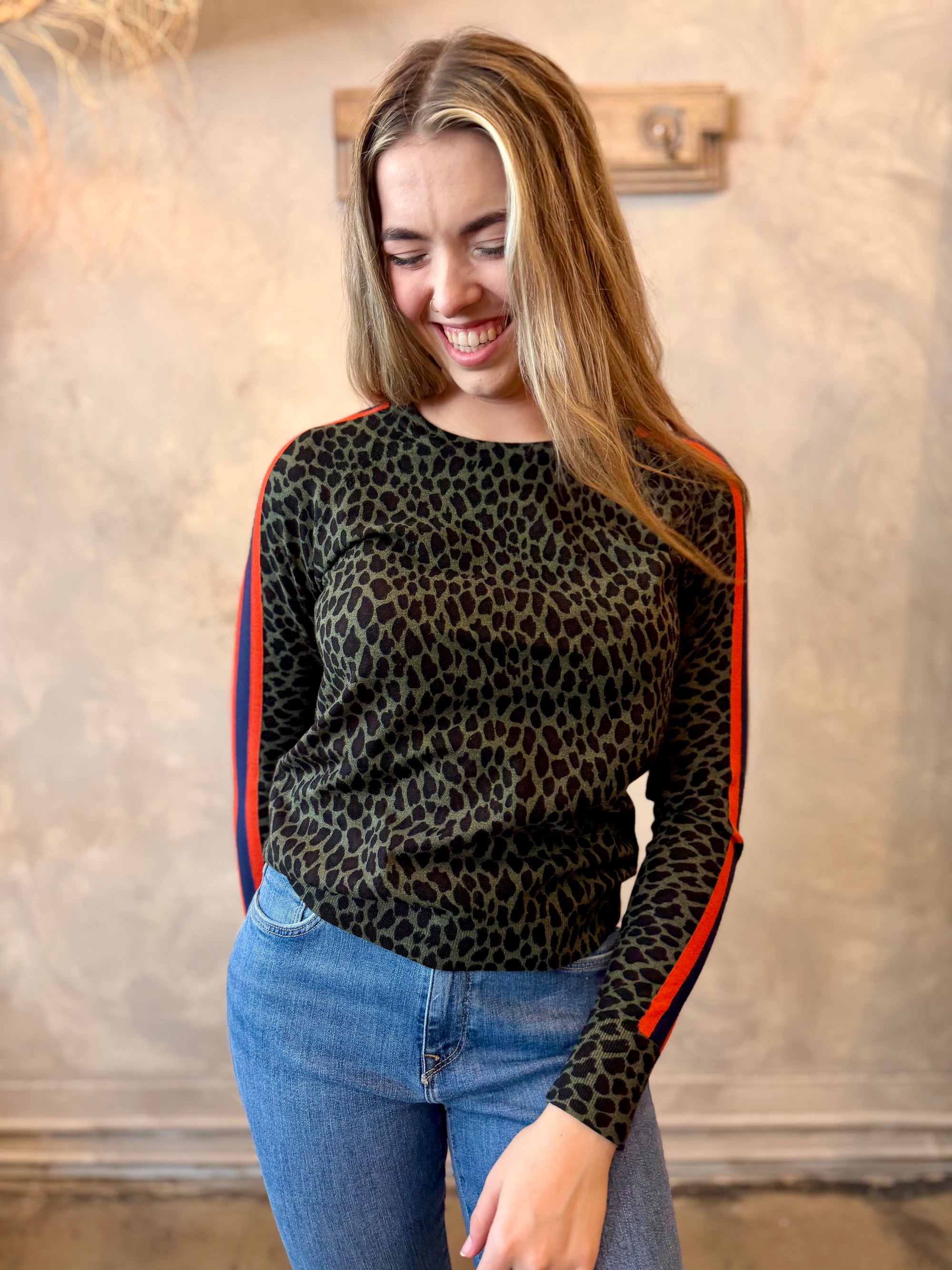 Cheetah Stripe Sweater