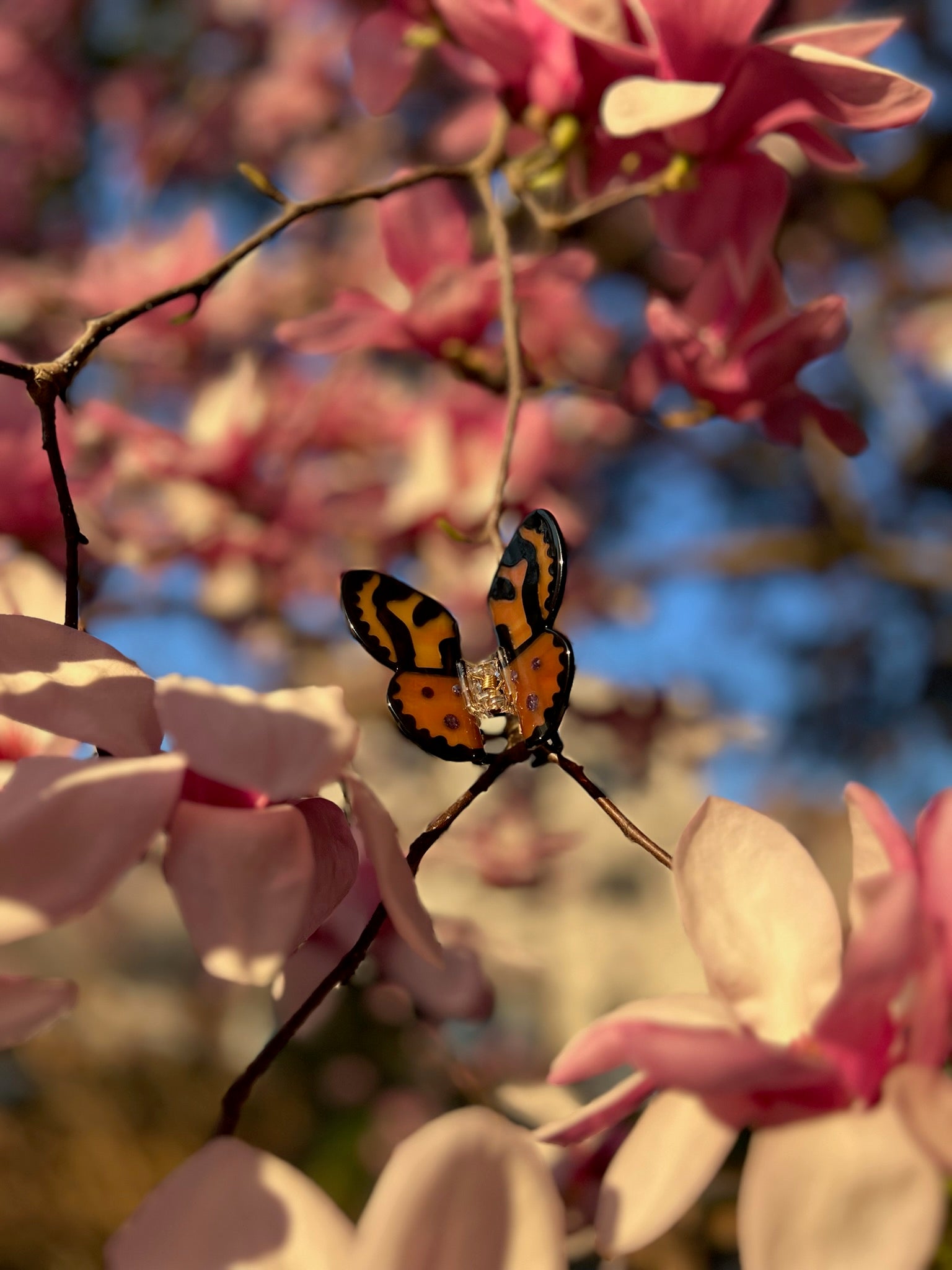 Tiger Moth Claw Clip - Tiger