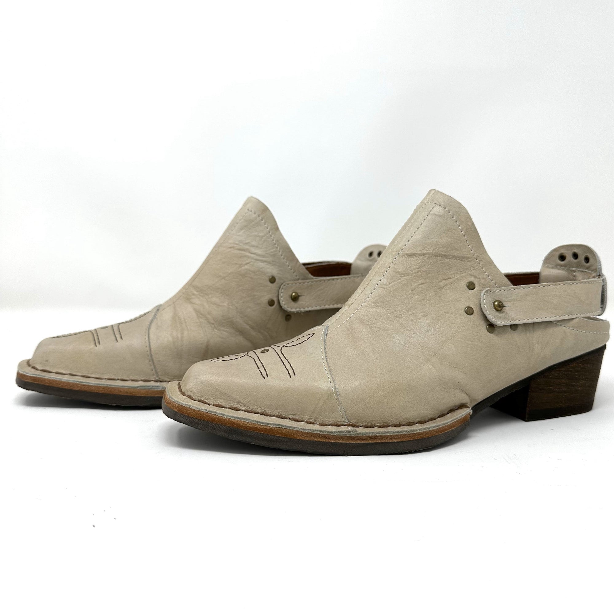 Nubs Western Mule - Blanco