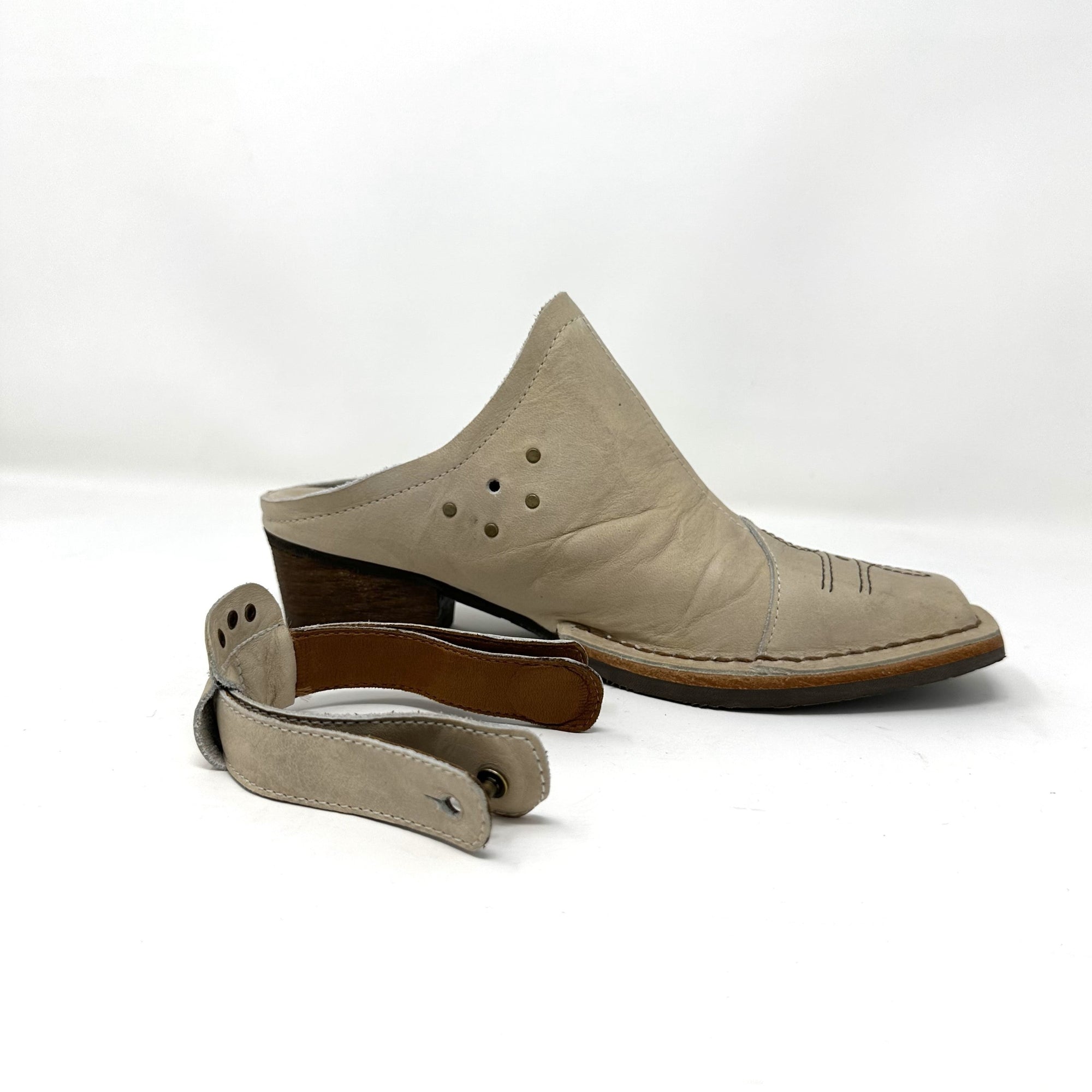 Nubs Western Mule - Blanco